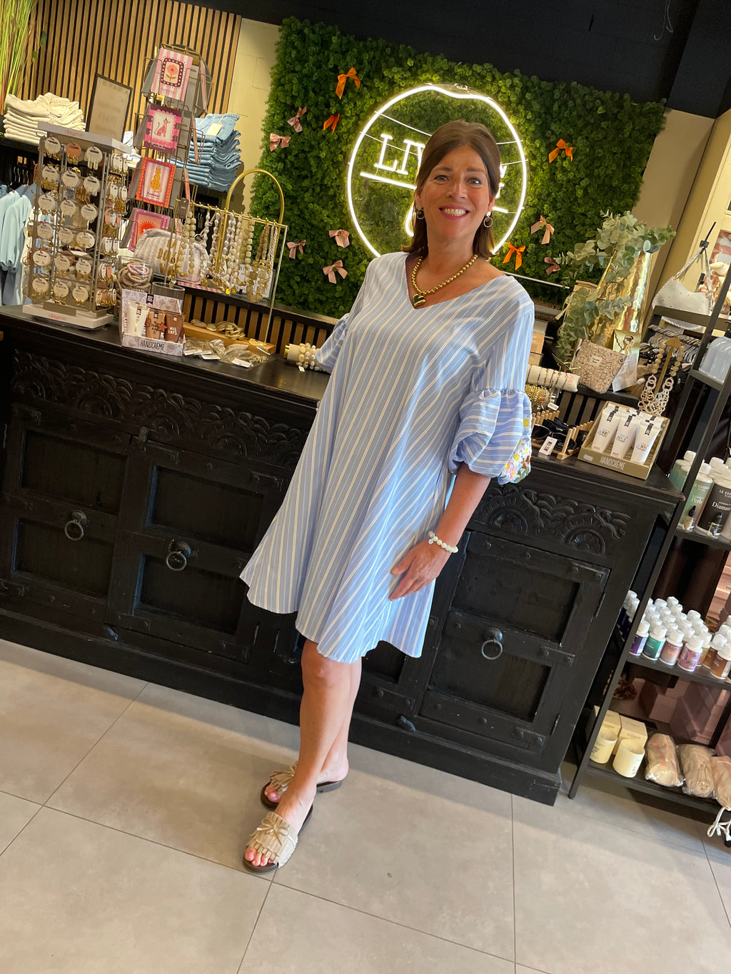 Jurk Leyla blauw