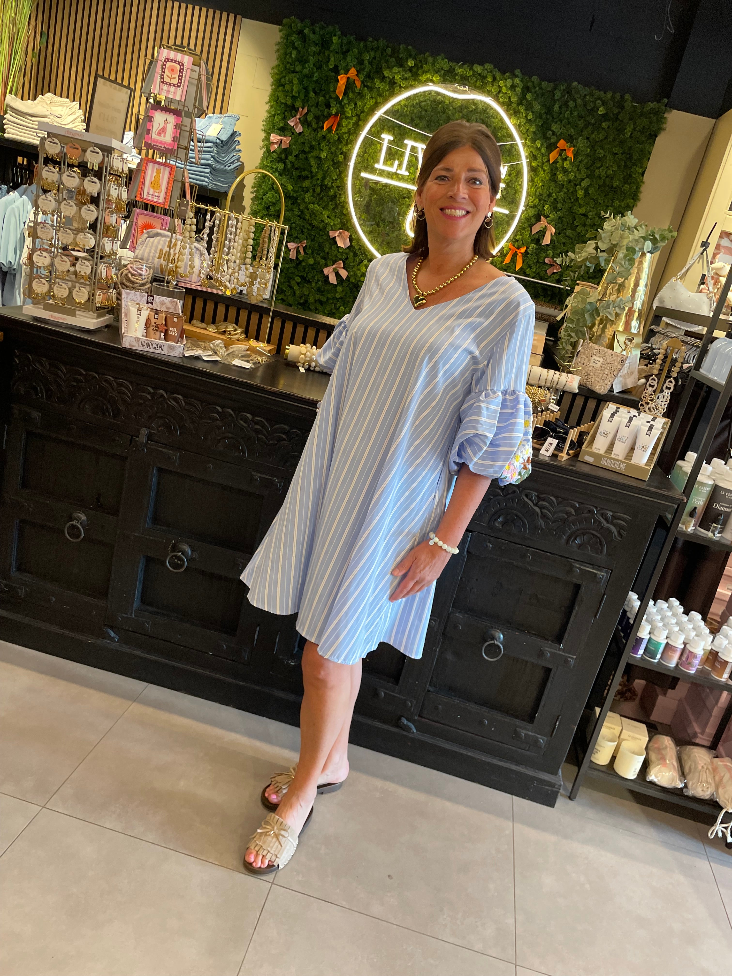 Jurk Leyla blauw