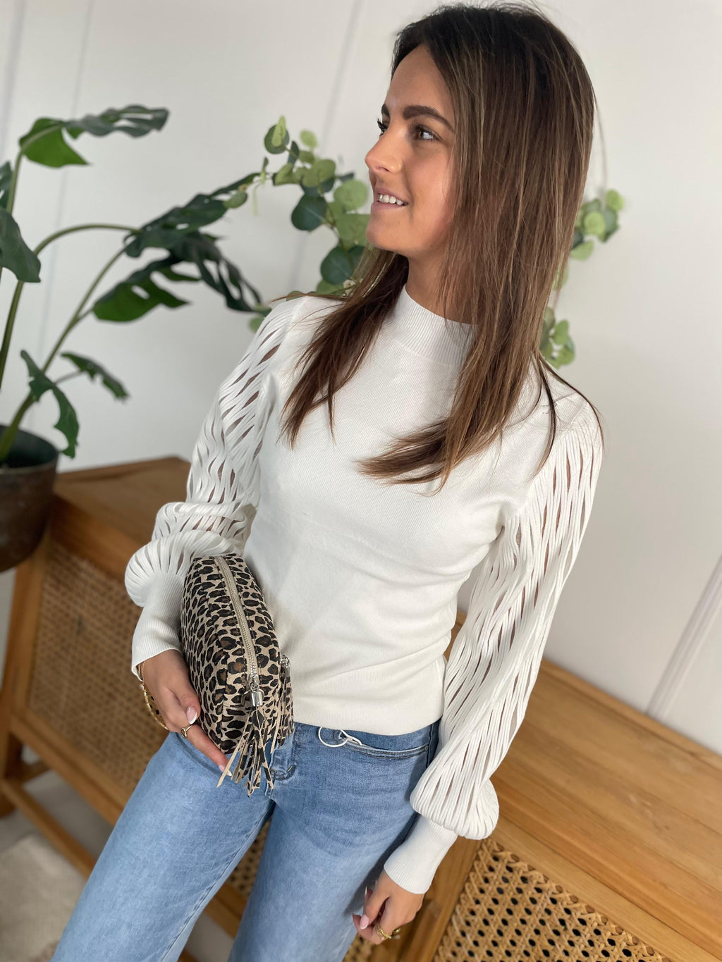 Trui Kylie wit