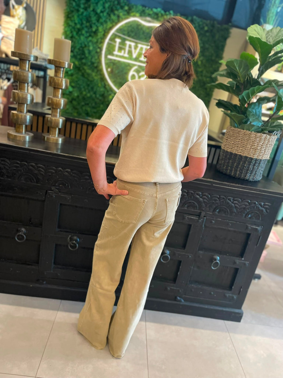 Jeans extra tall beige