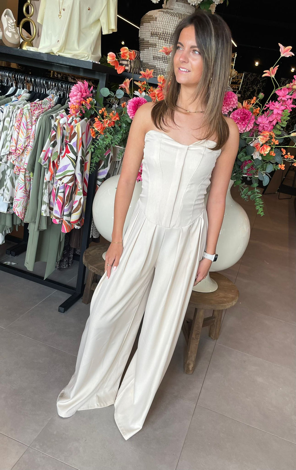 jumpsuit Florie beige