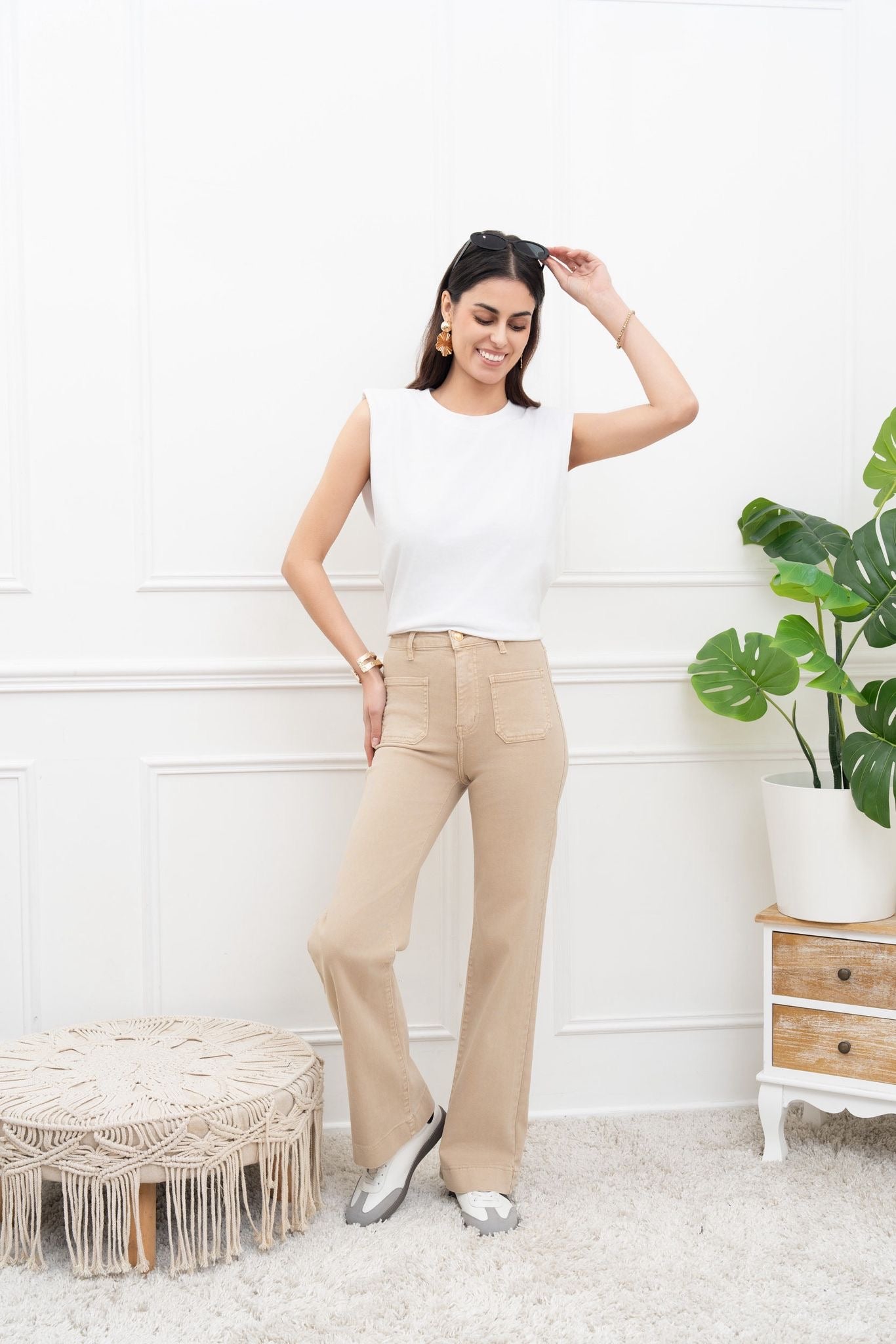 Broek Mila beige Y6695G#