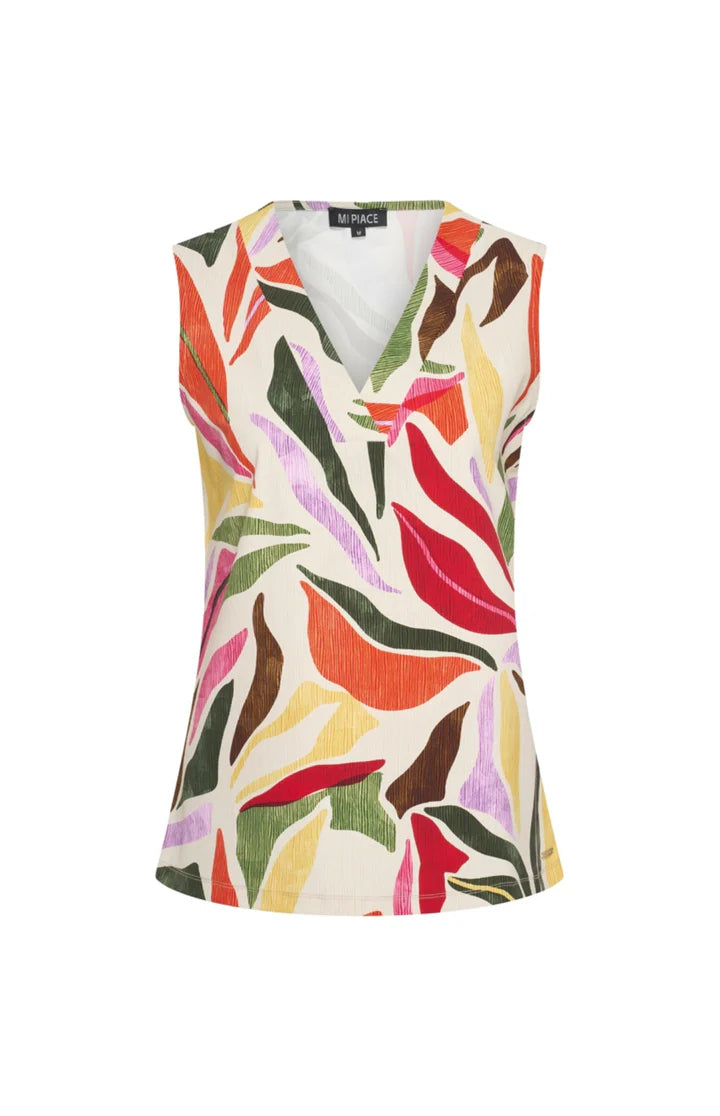 Mi Piace - travel top Kit summer leaf dance print MP202425