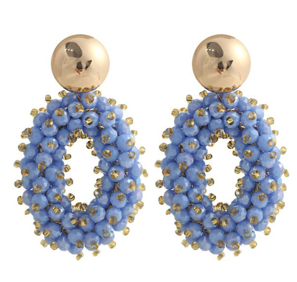 Zaven Blue Oorbel