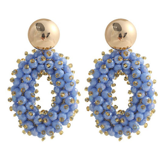 Zaven Blue Oorbel