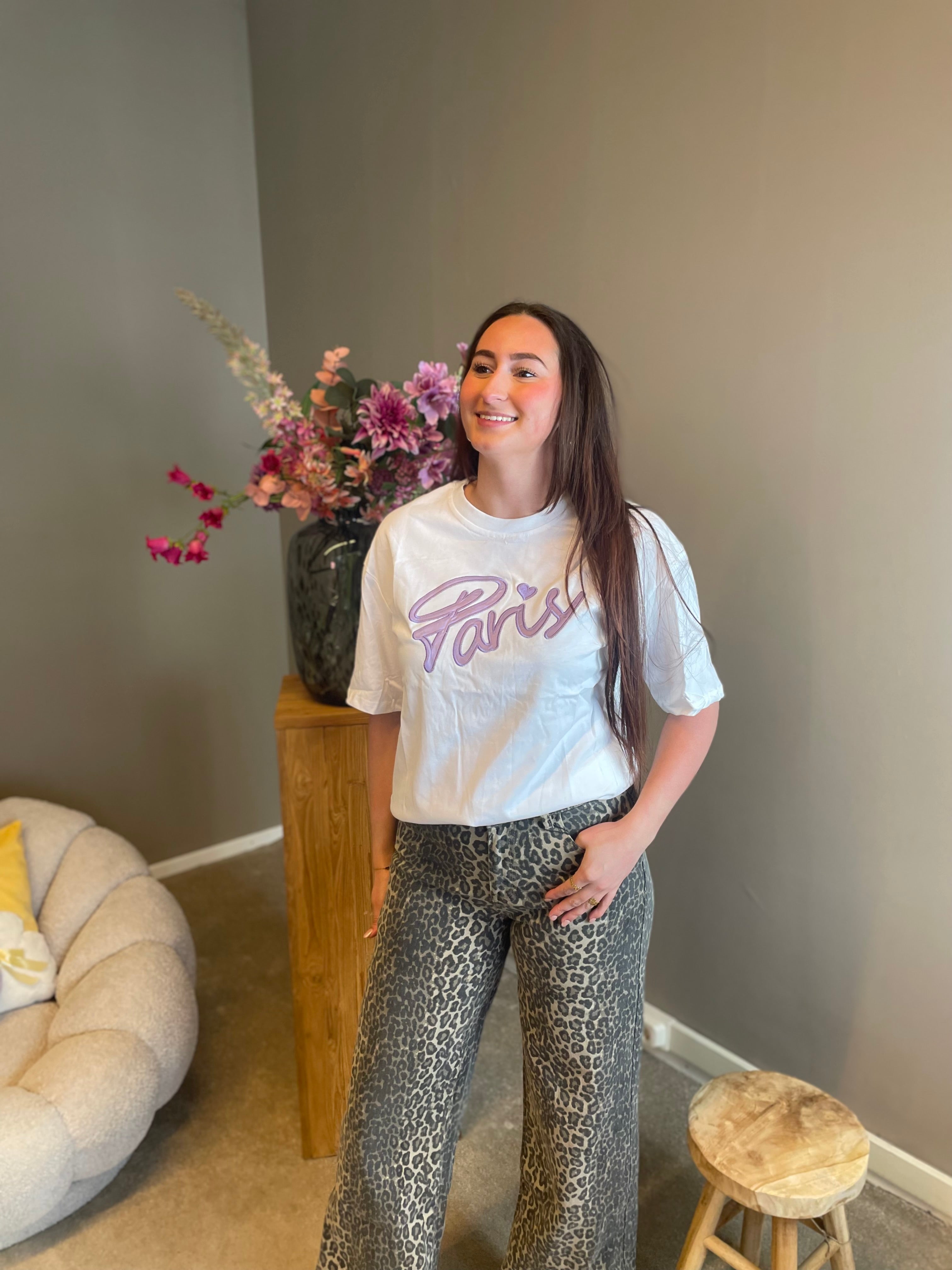Shirt Paris paars