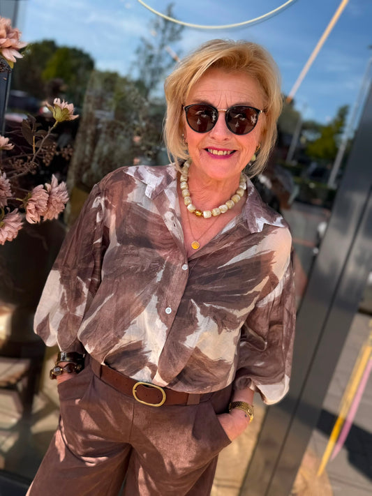Blouse Tessa taupe