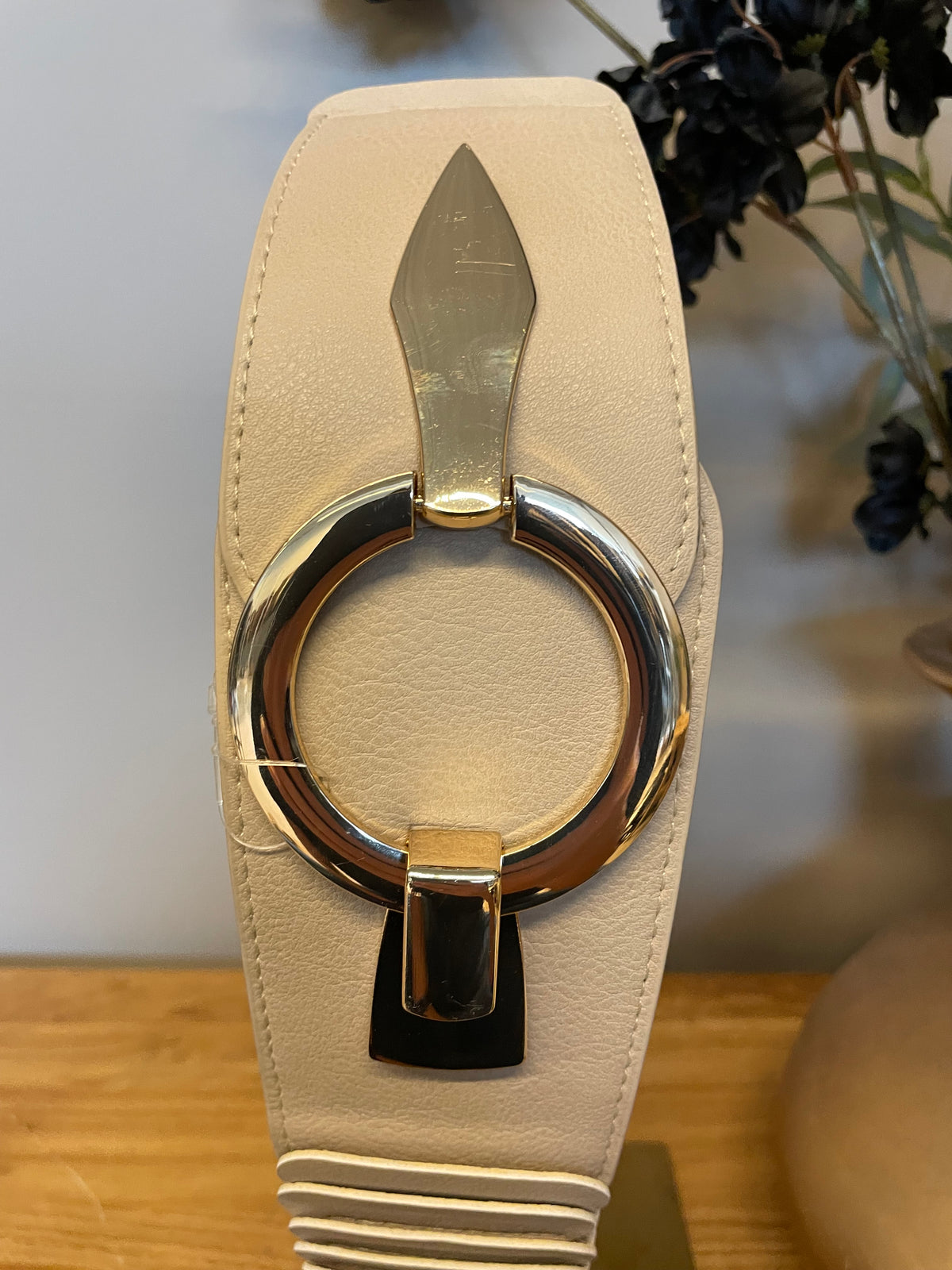 Brede riem Sua beige