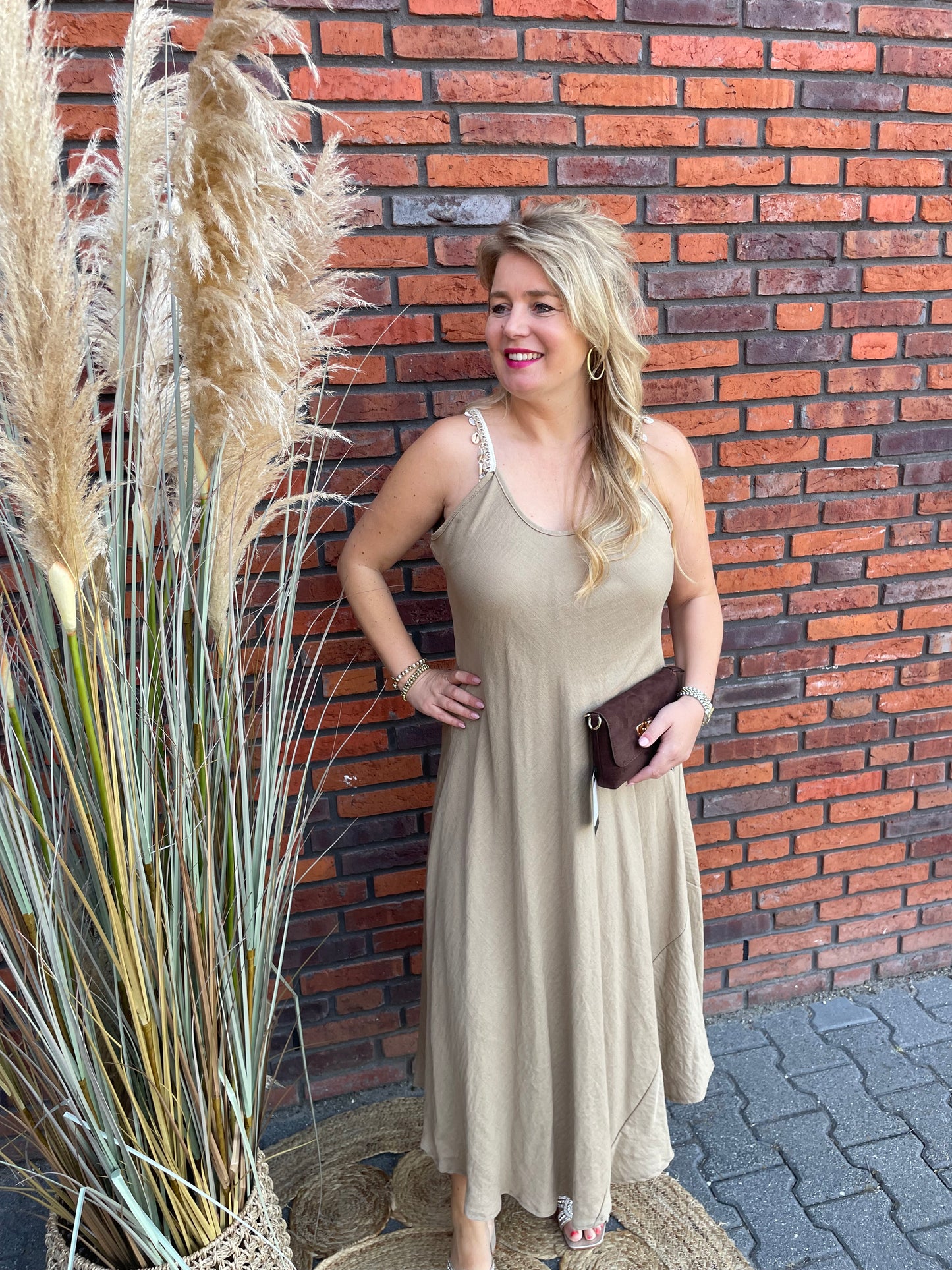 Jurk Schelp taupe