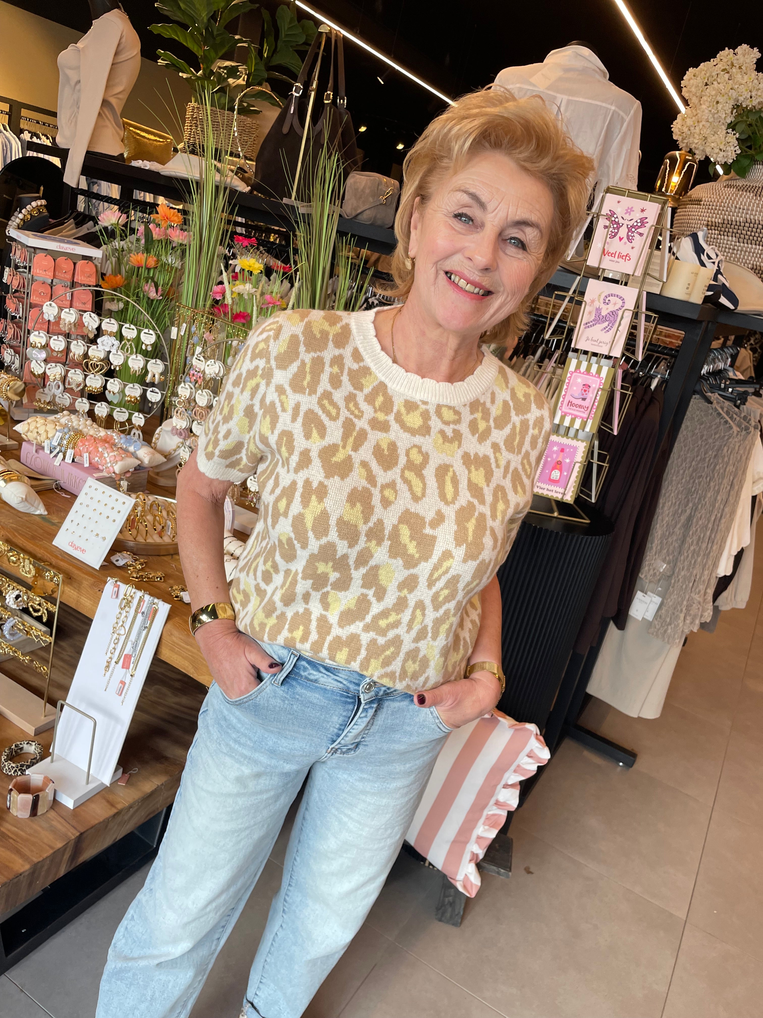 Panter truitje Roan geel