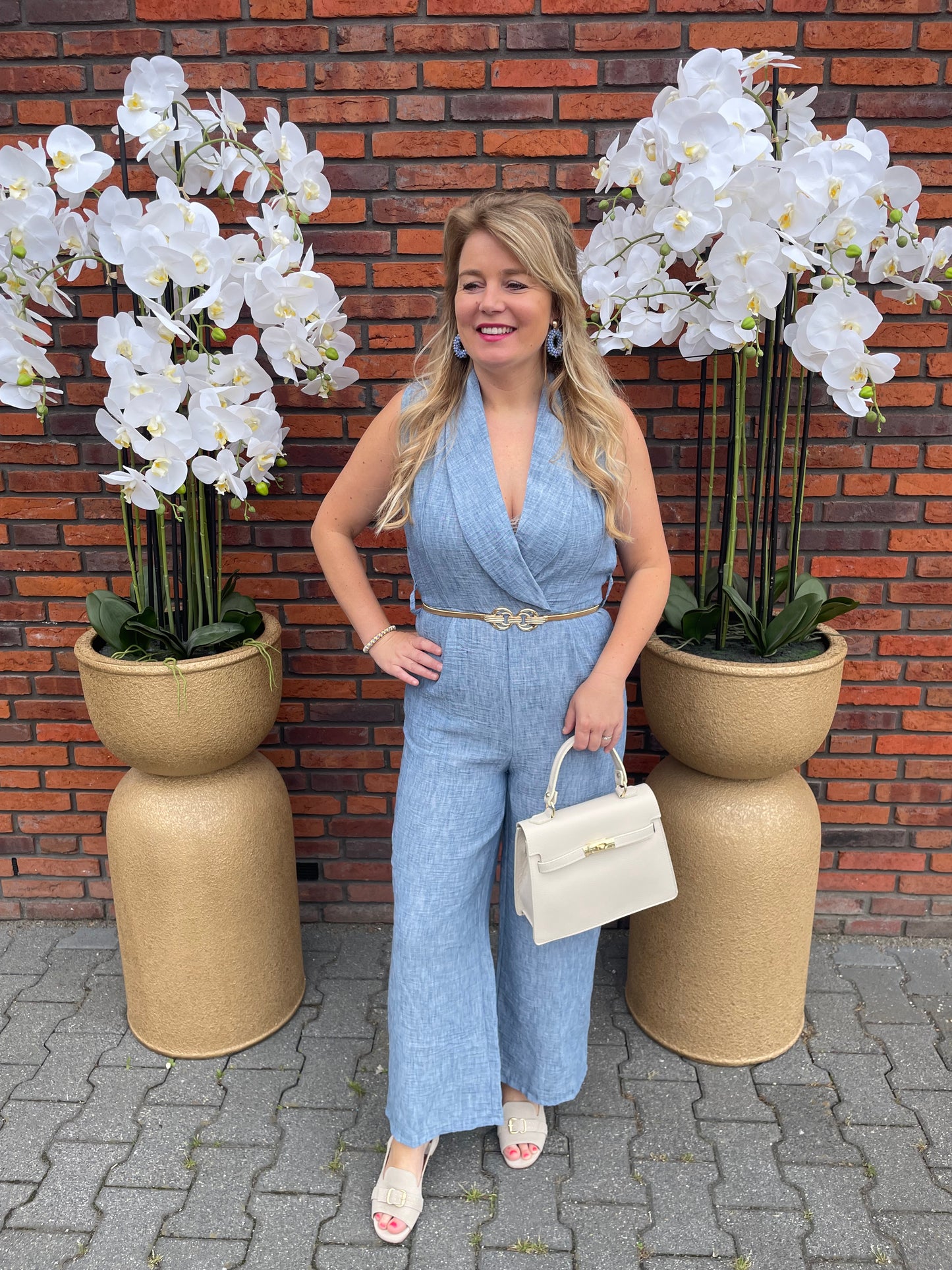 Jumpsuit Sandra Blauw