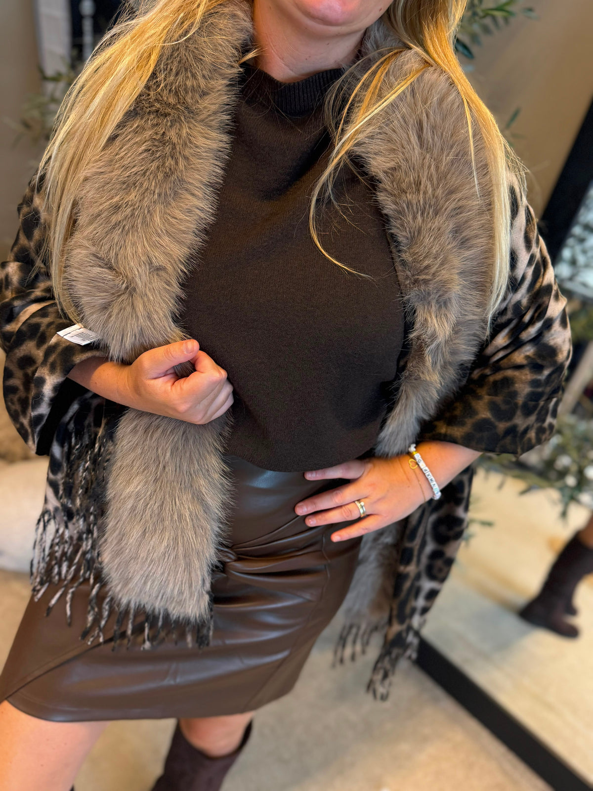 Panter bont poncho