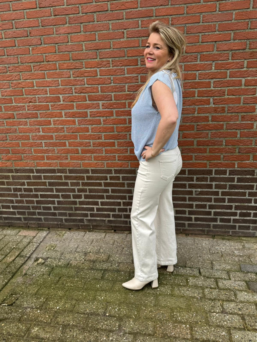 Top Luzia blauw