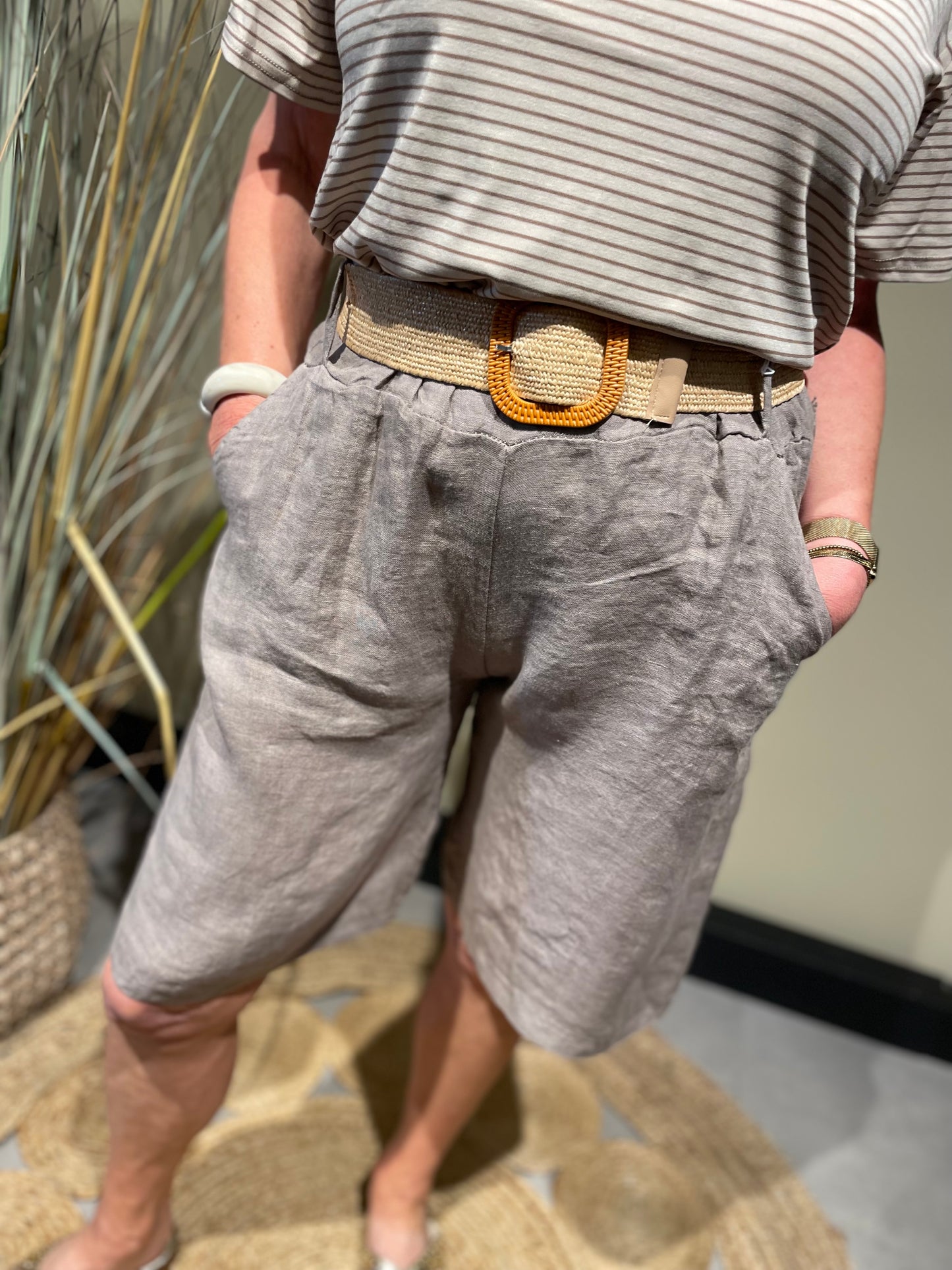 Korte Broek Trendy taupe