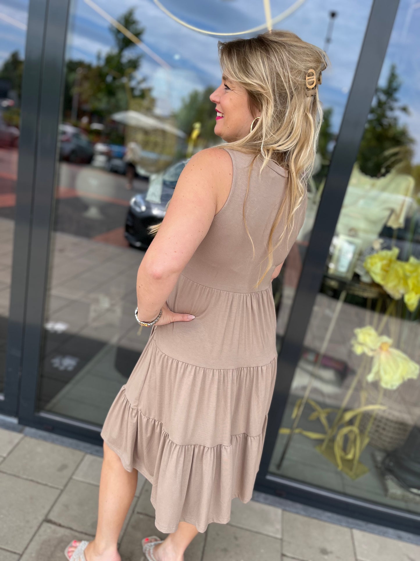 Jurk Kity taupe