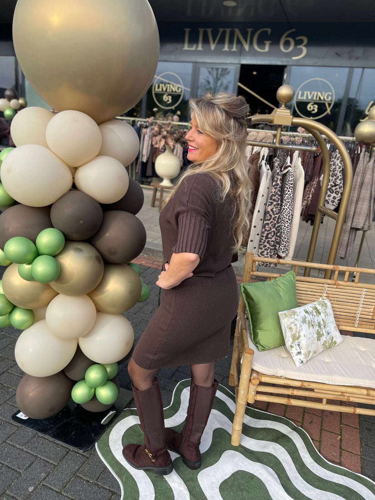 Jurk Claudia bruin