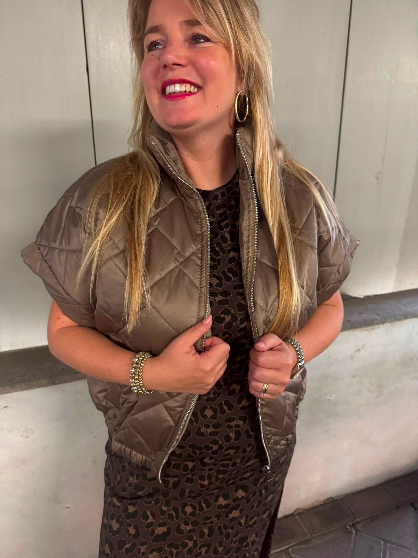 Bodywarmer Lizzy taupe