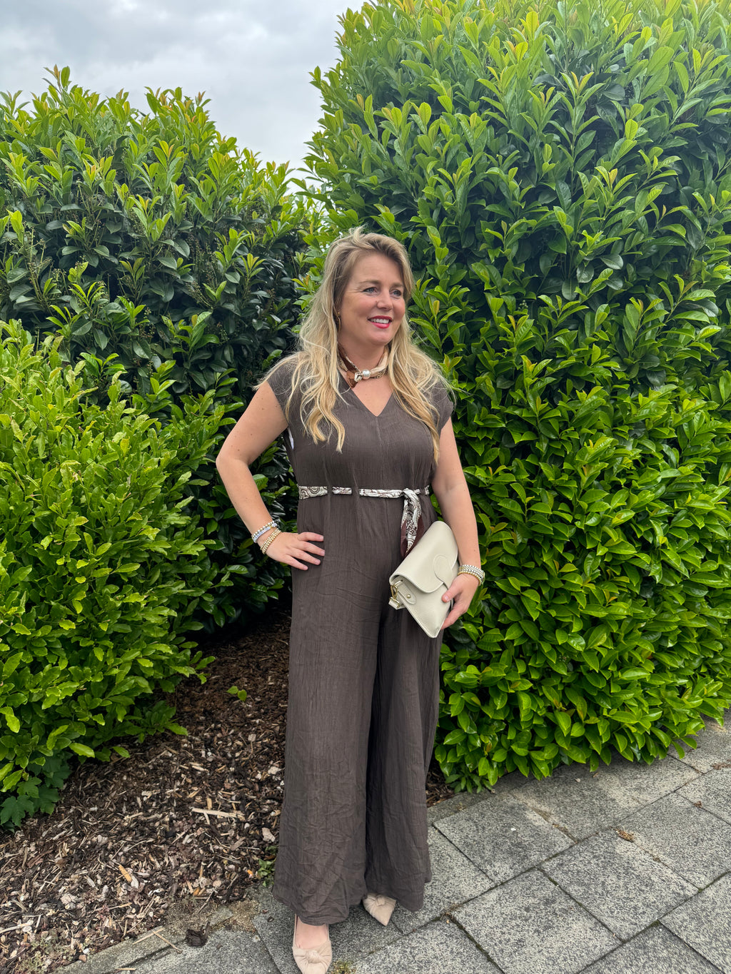 Jumpsuit Adele bruin