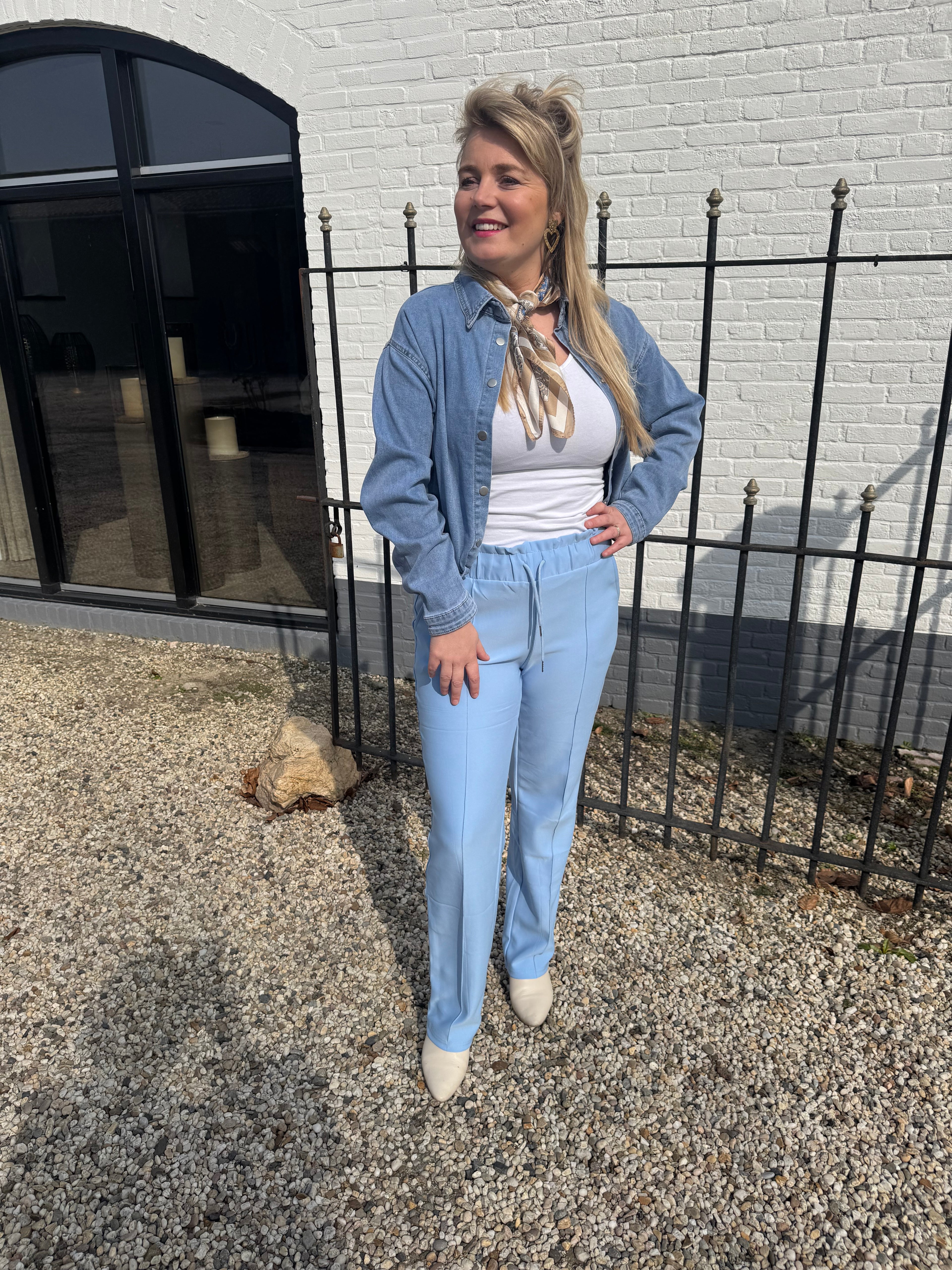 Legging summer licht blauw