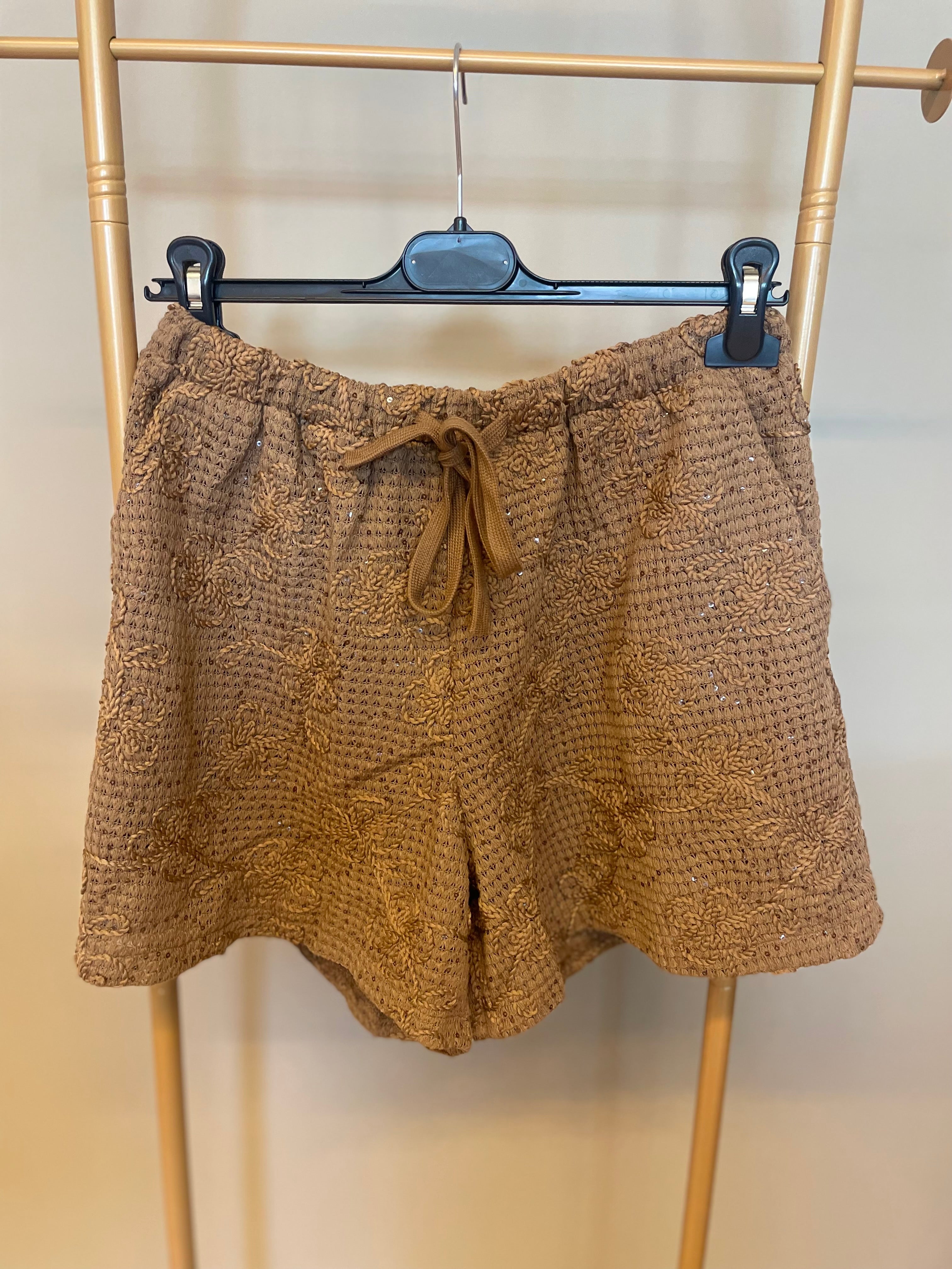 Shortje Glamour bruin