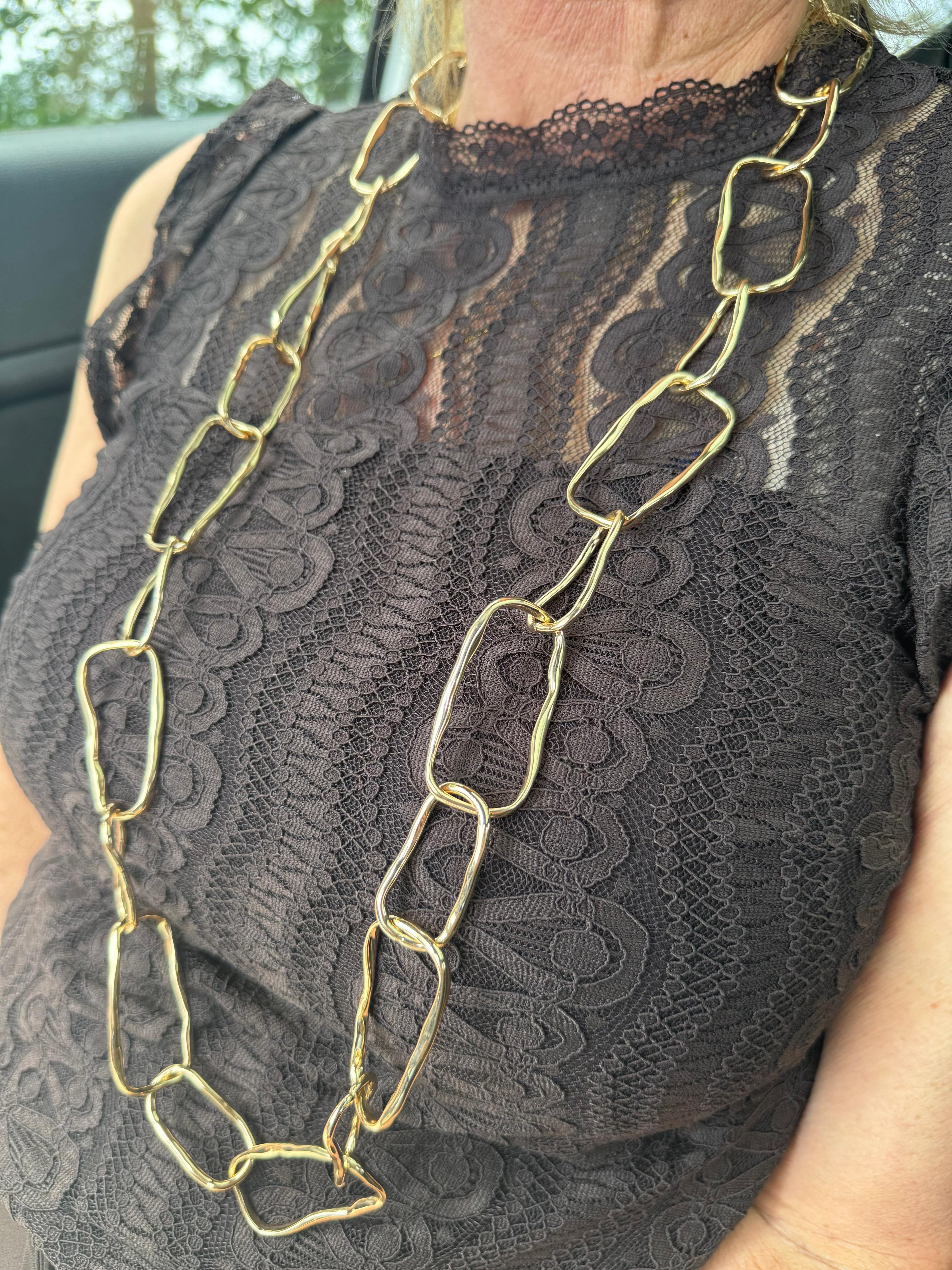 Ketting cirkel goud