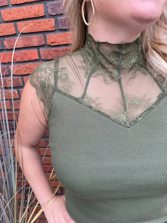 Kanten top groen