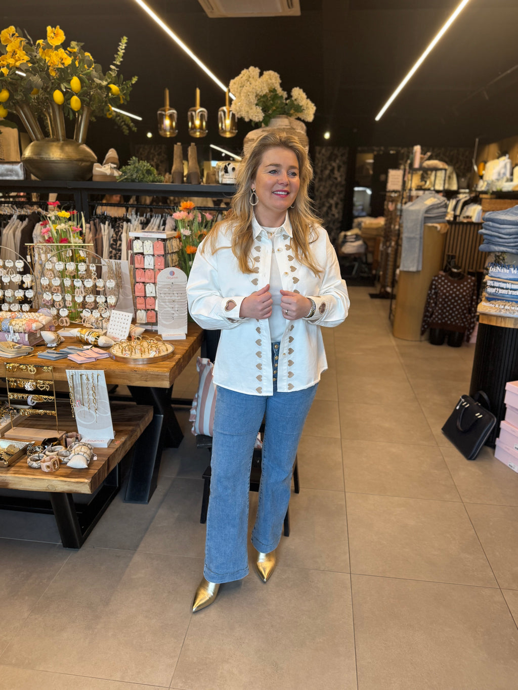 Spijker Blouse hartjes