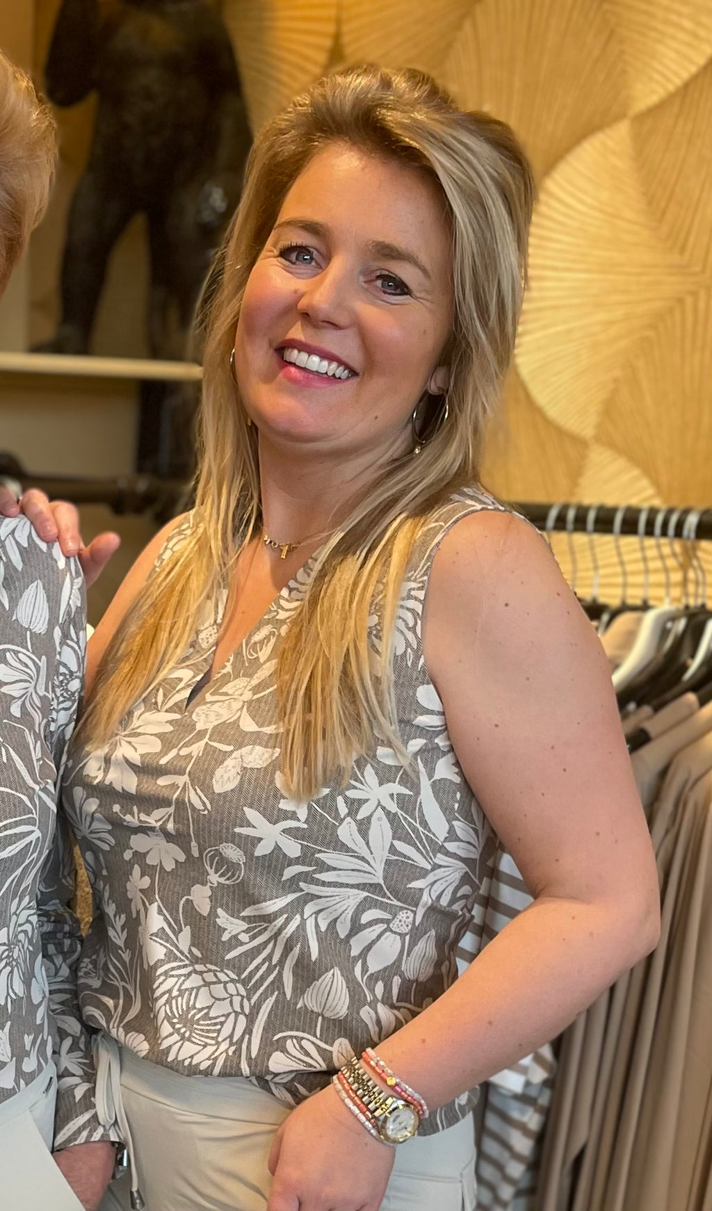 Mi Piace - travelstof hemdje Falcon Mona florals 202027