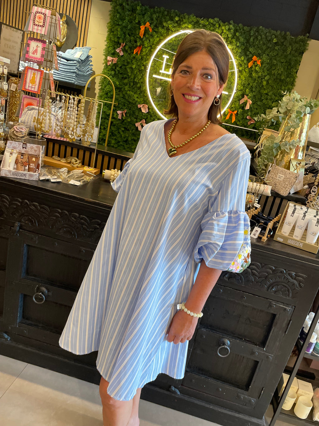 Jurk Leyla blauw