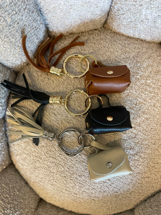 Sleutelhanger Mini tasje zwart