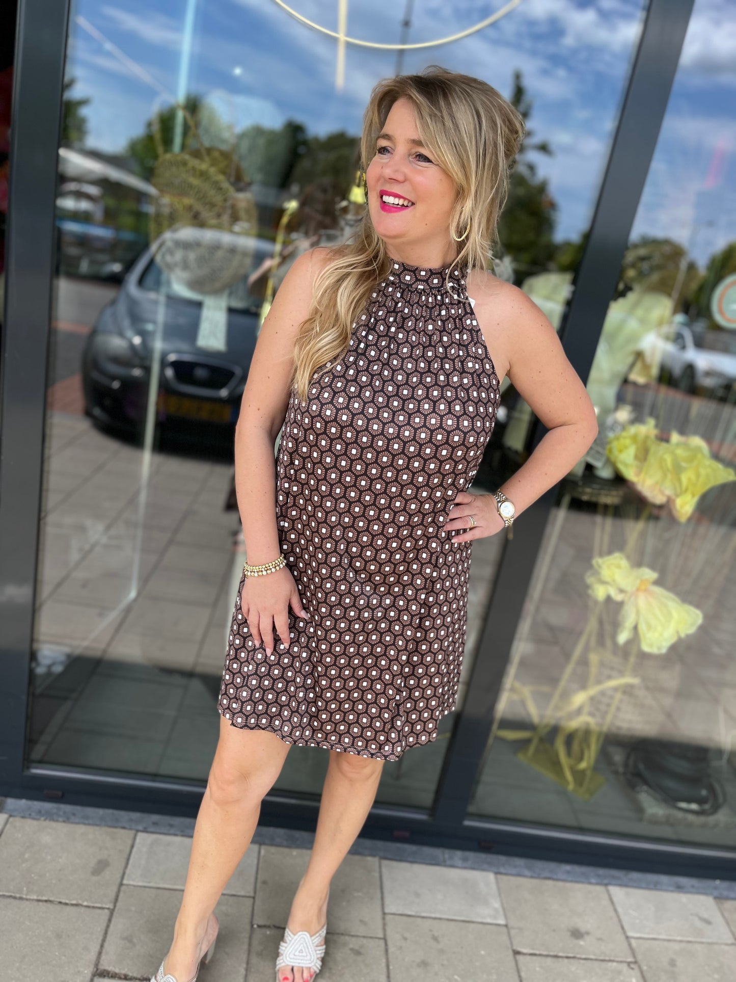 Halterjurk Debbie bruin