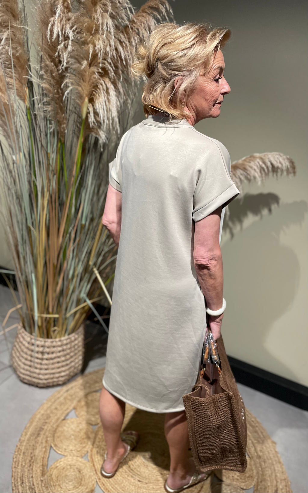 Jurk Jamie taupe