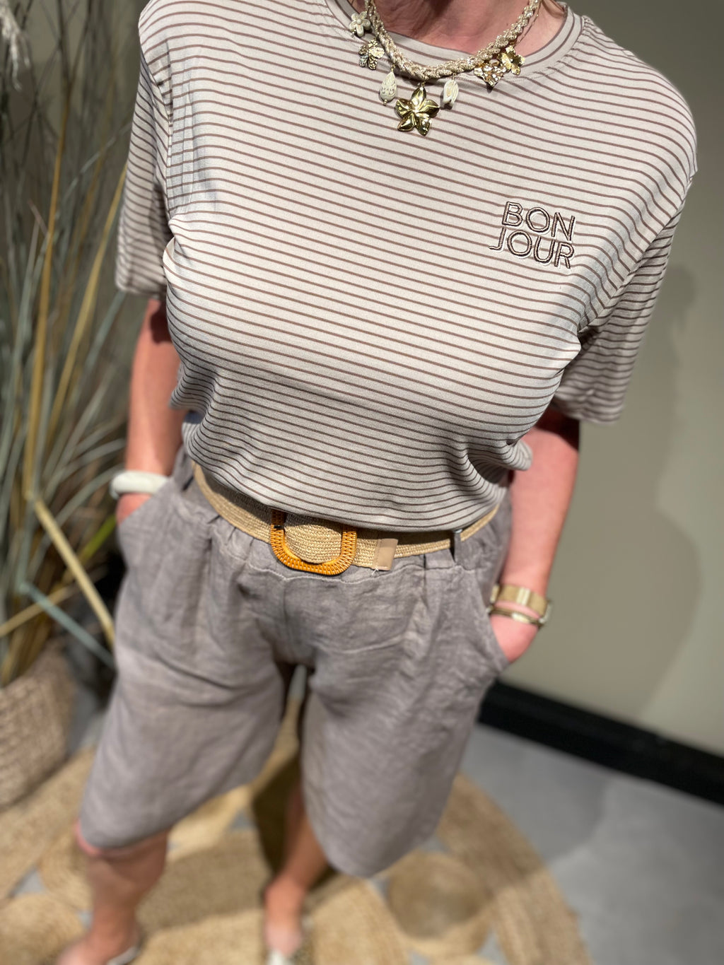 Korte Broek Trendy taupe