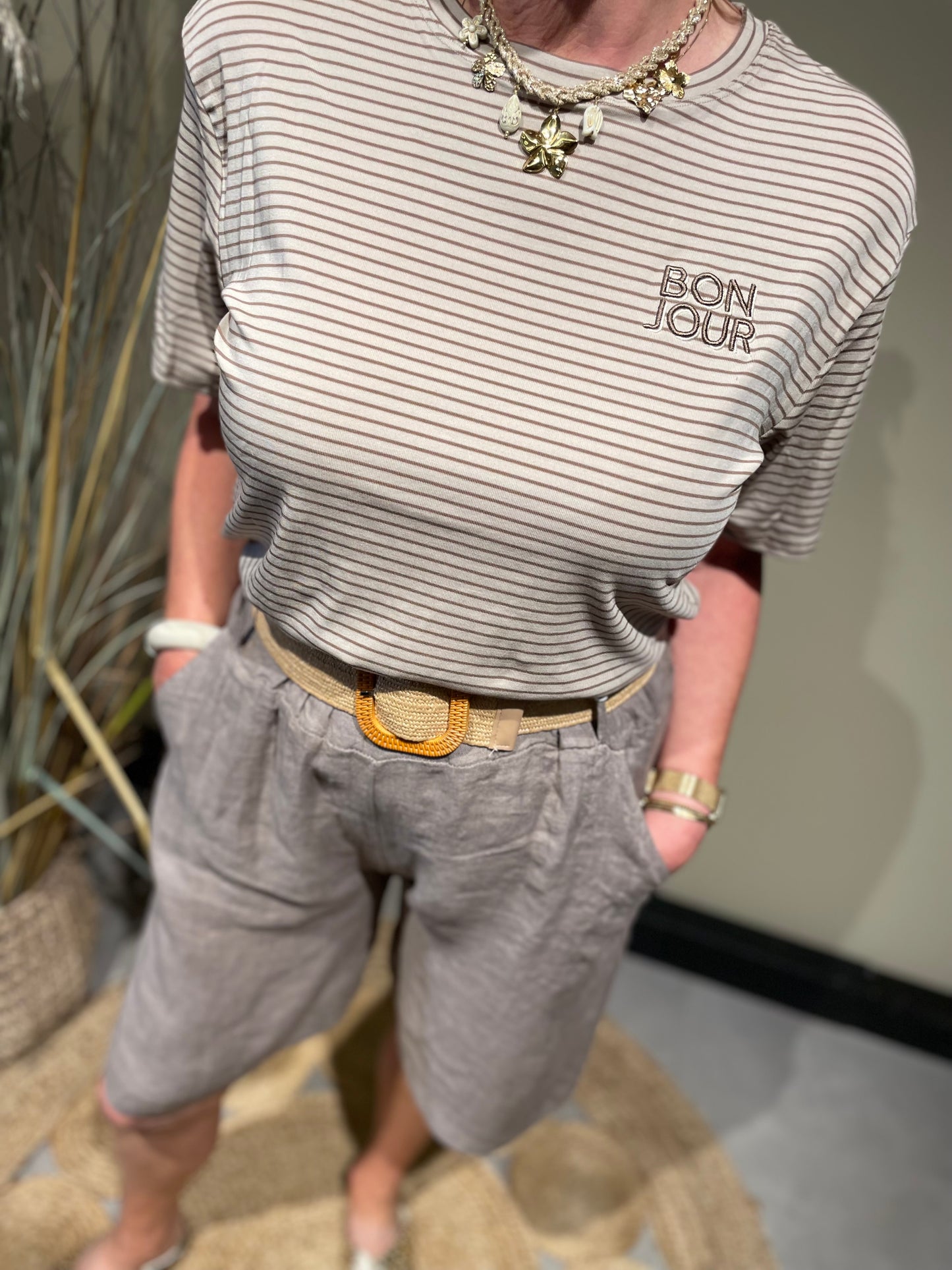 Korte Broek Trendy taupe