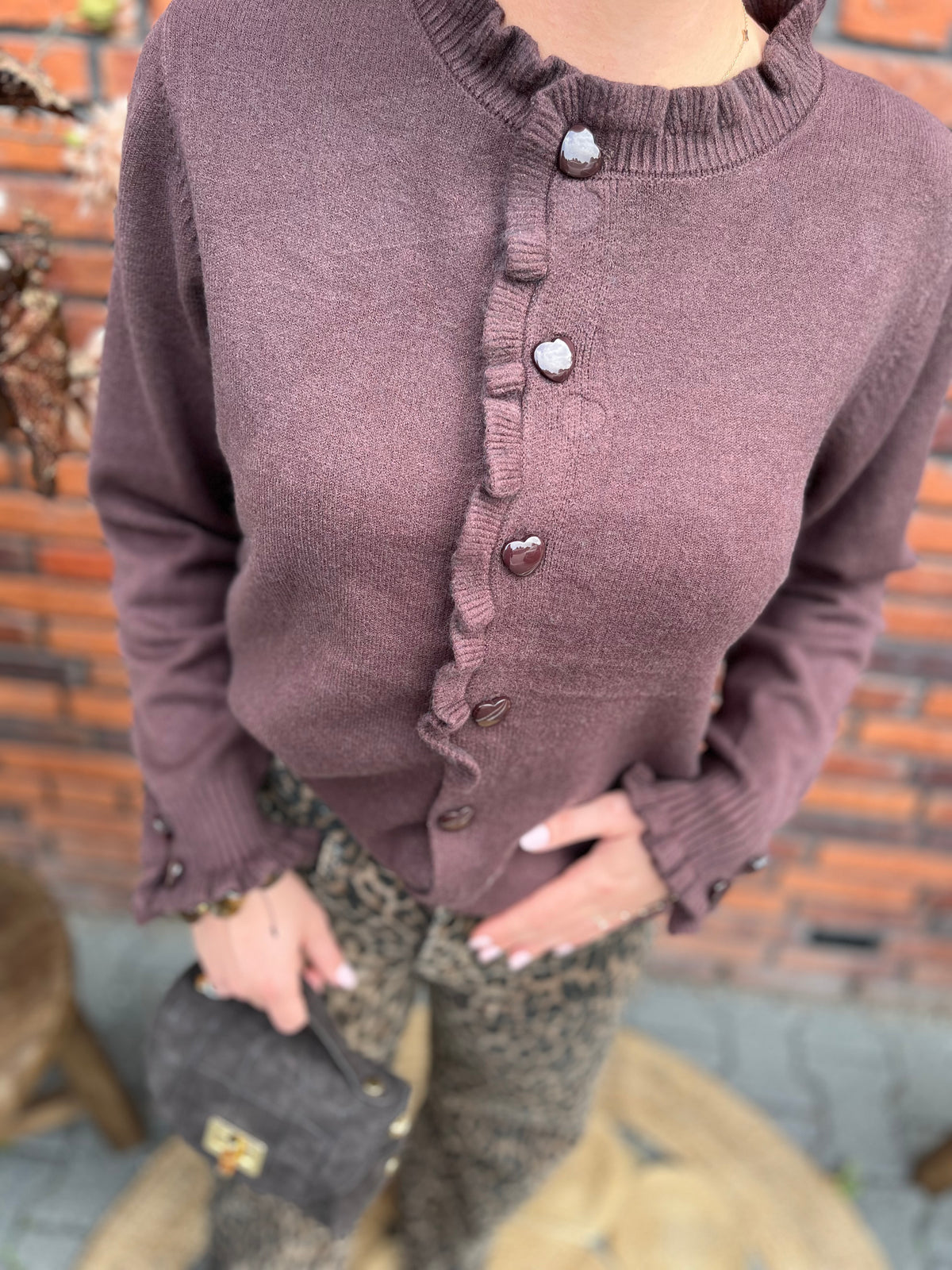 Vest Livia bruin