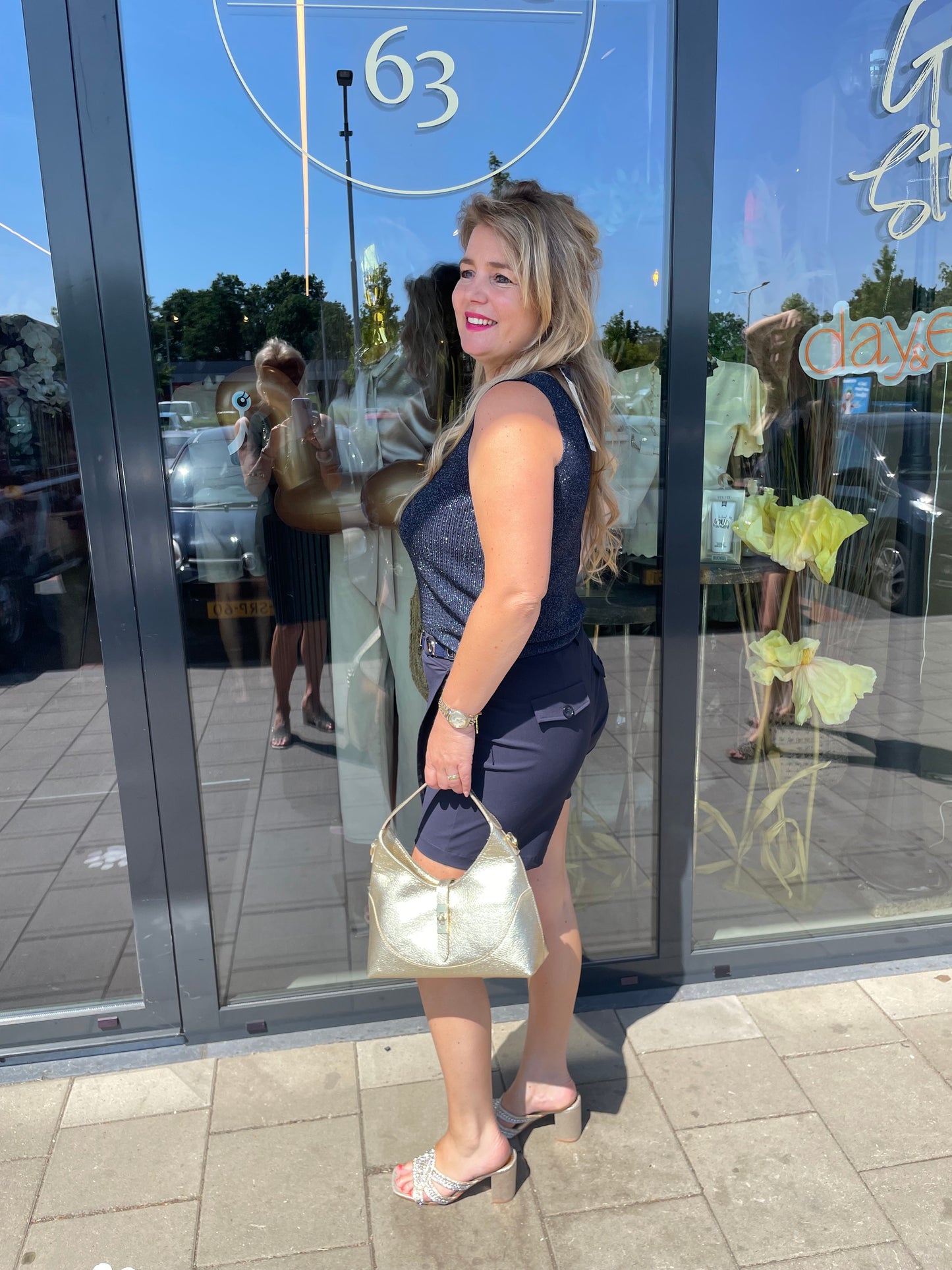 Top Evelien blauw