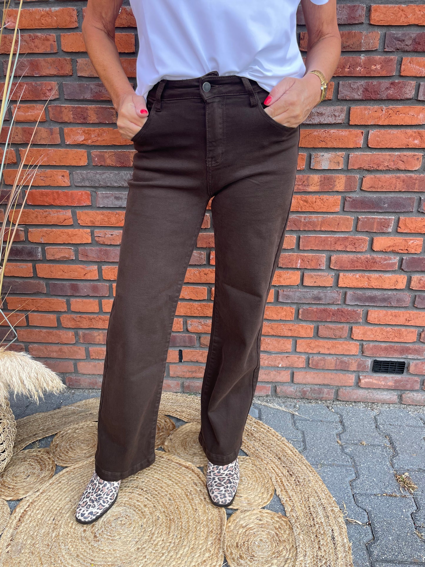 Jeans Tina bruin LW-1877F