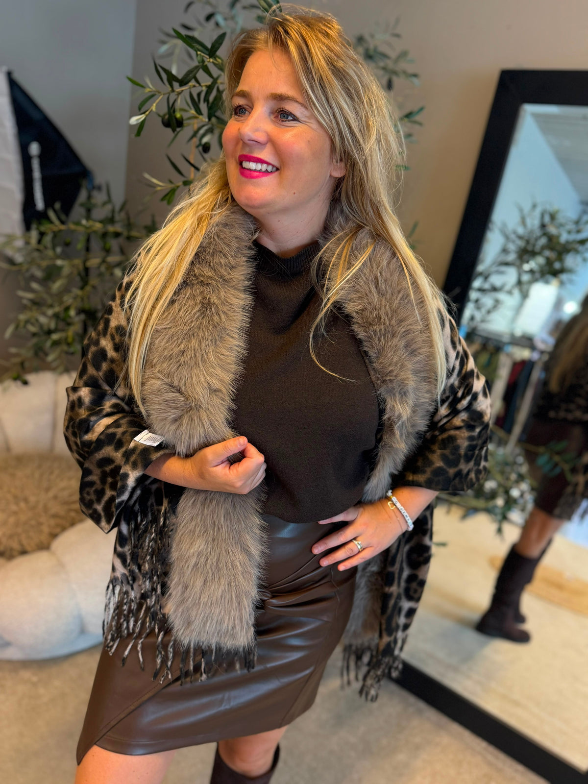 Panter bont poncho