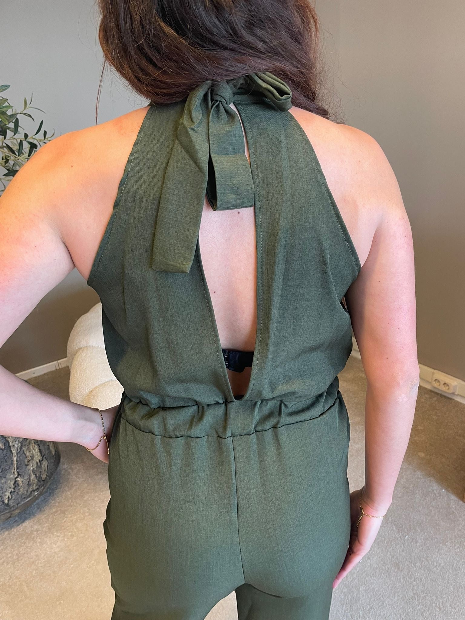 Jumpsuit donkergroen