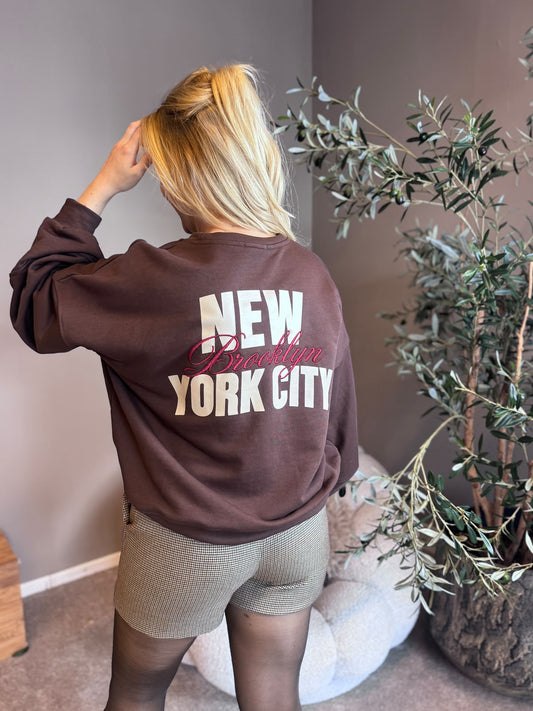 Trui New York City bruin