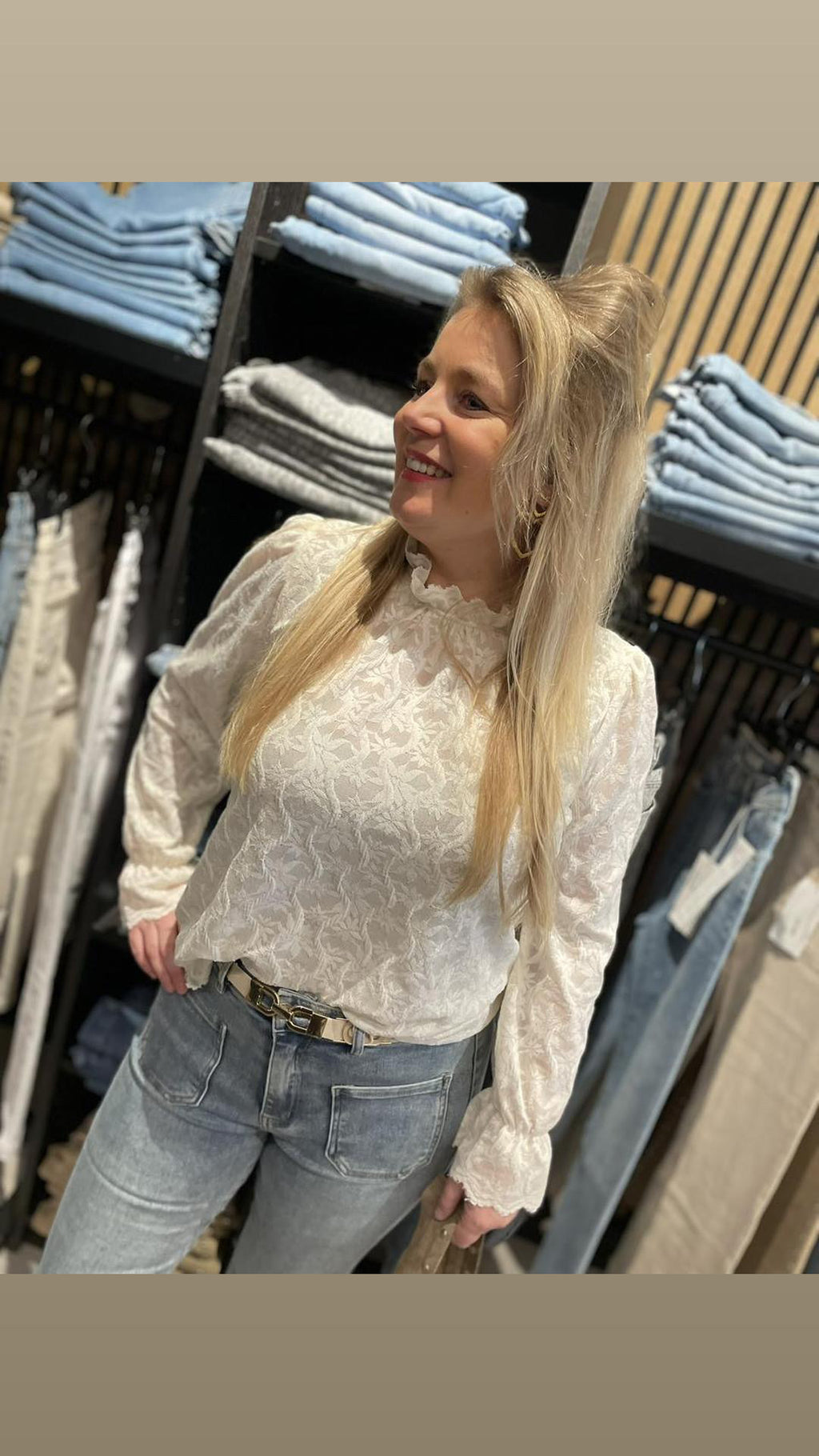 Flared Jeans Eline spijker K701