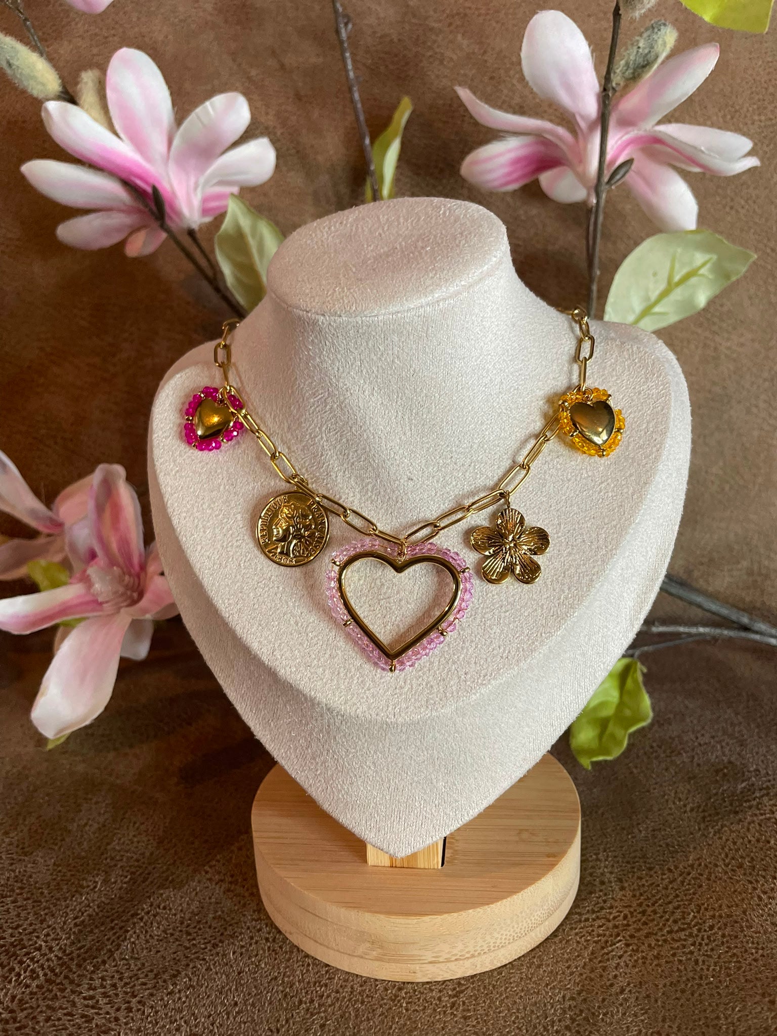 Ketting Pink Heart