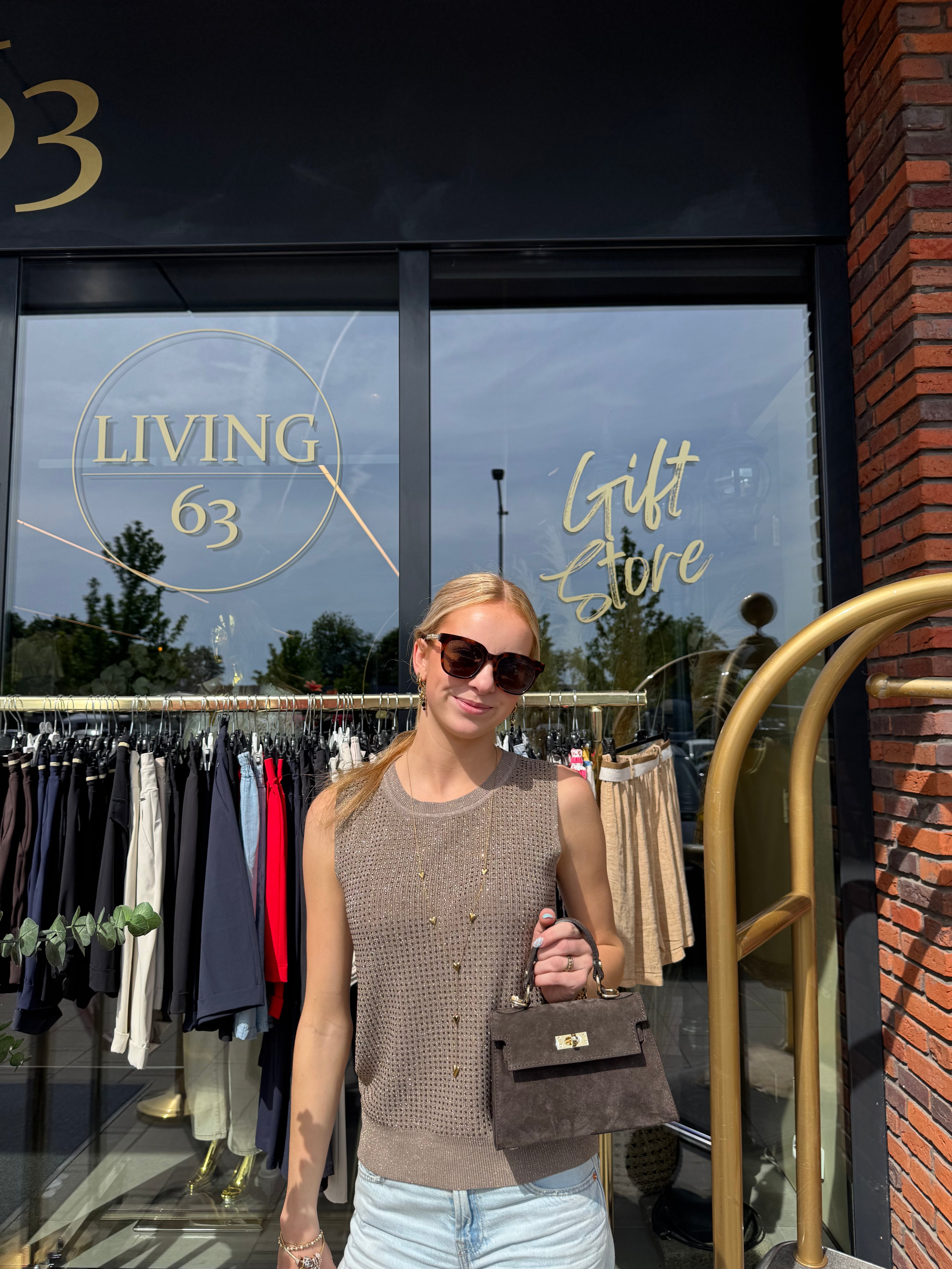Top evelien beige