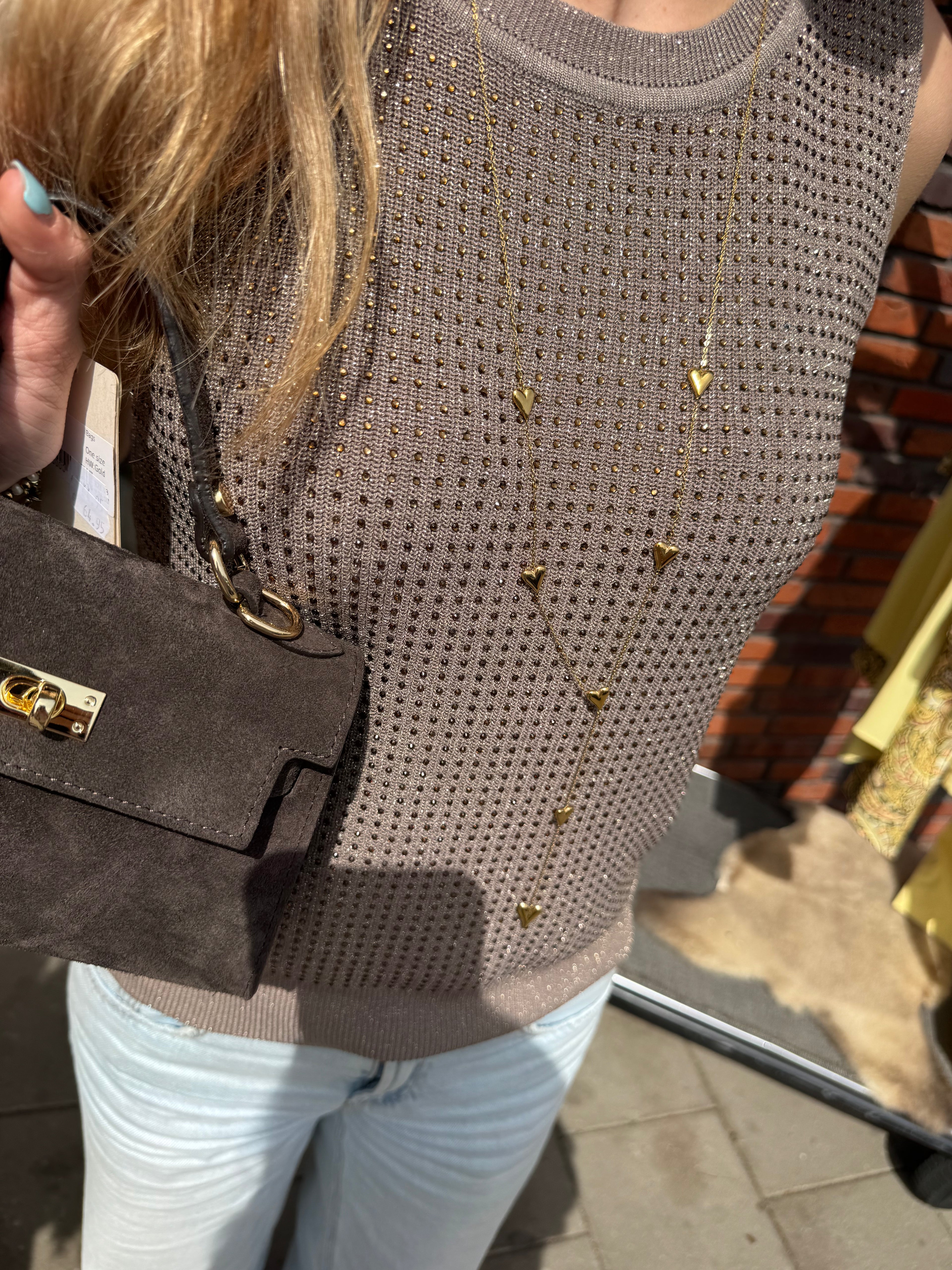 Top evelien beige