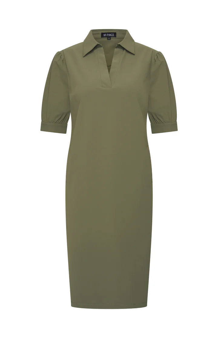 Mi Piace - polo dress Olive MP202605