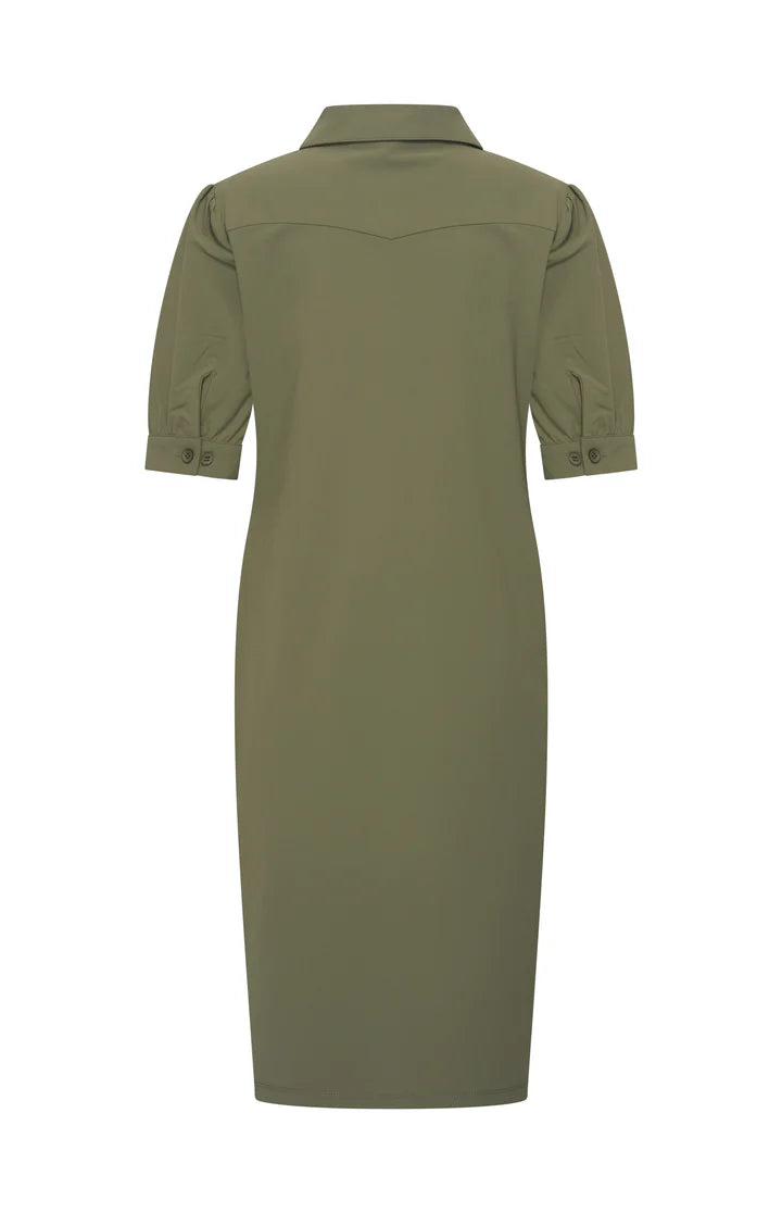 Mi Piace - polo dress Olive MP202605