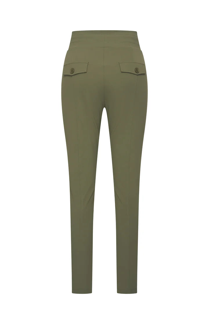 Mi Piace broek smalle pijp Olive MP202016