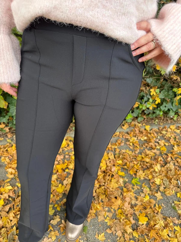 Legging met bies zwart