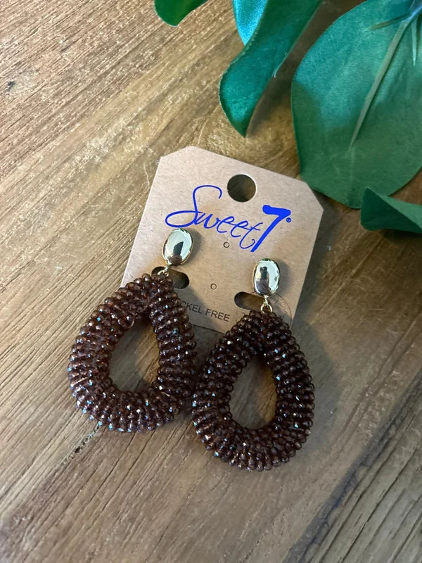 Oorbellen rita bruin