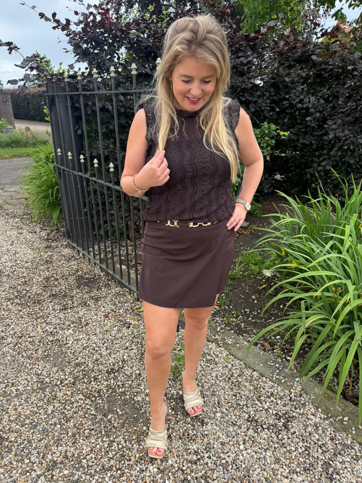 Mi Piace Skort Espresso MP202623